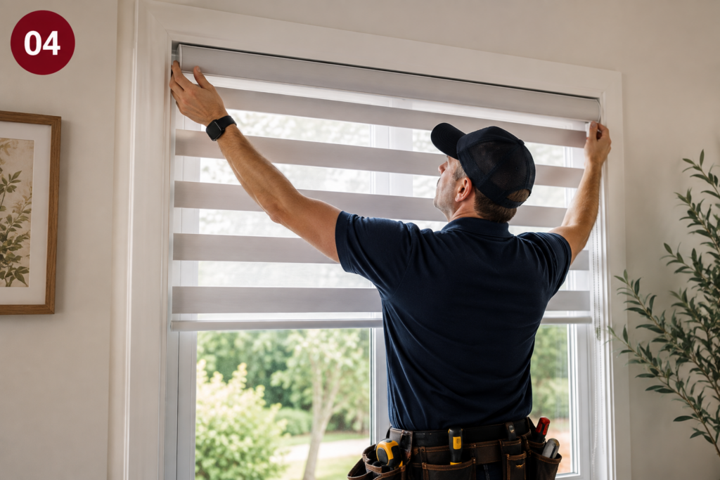 Free professional installation for custom roller shades