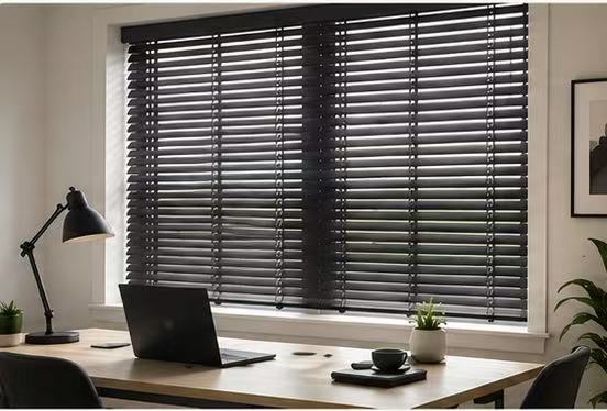 Custom aluminum blinds in Kansas City home