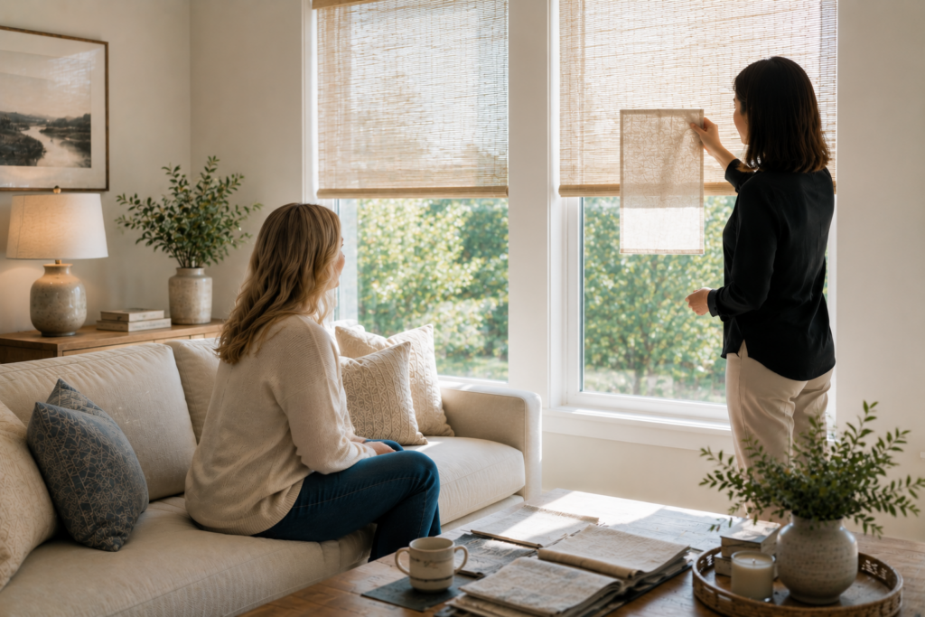 Cozicurt in-home window treatment consultation in Kansas City